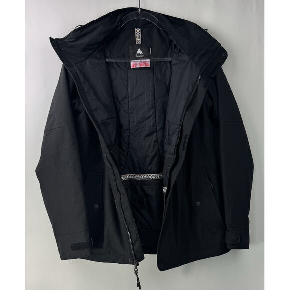 Burton Jacket Womens Medium Black Jet Set Dry Ride Snowboard Ski Hooded Outdoor - Picture 7 of 8